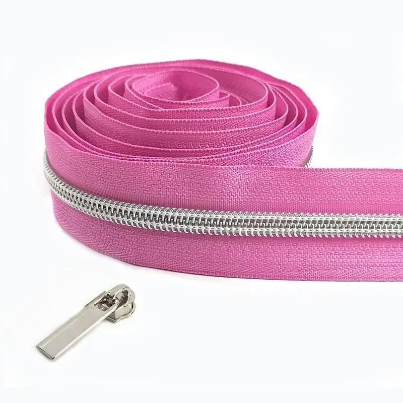 1/2/3/4/5 метров 5# нейлоновые молниевые ленты со слайдерами спиральные молнии сумка кошелек карман пуллеры для молний головка набор для ремонта швейные аксессуары