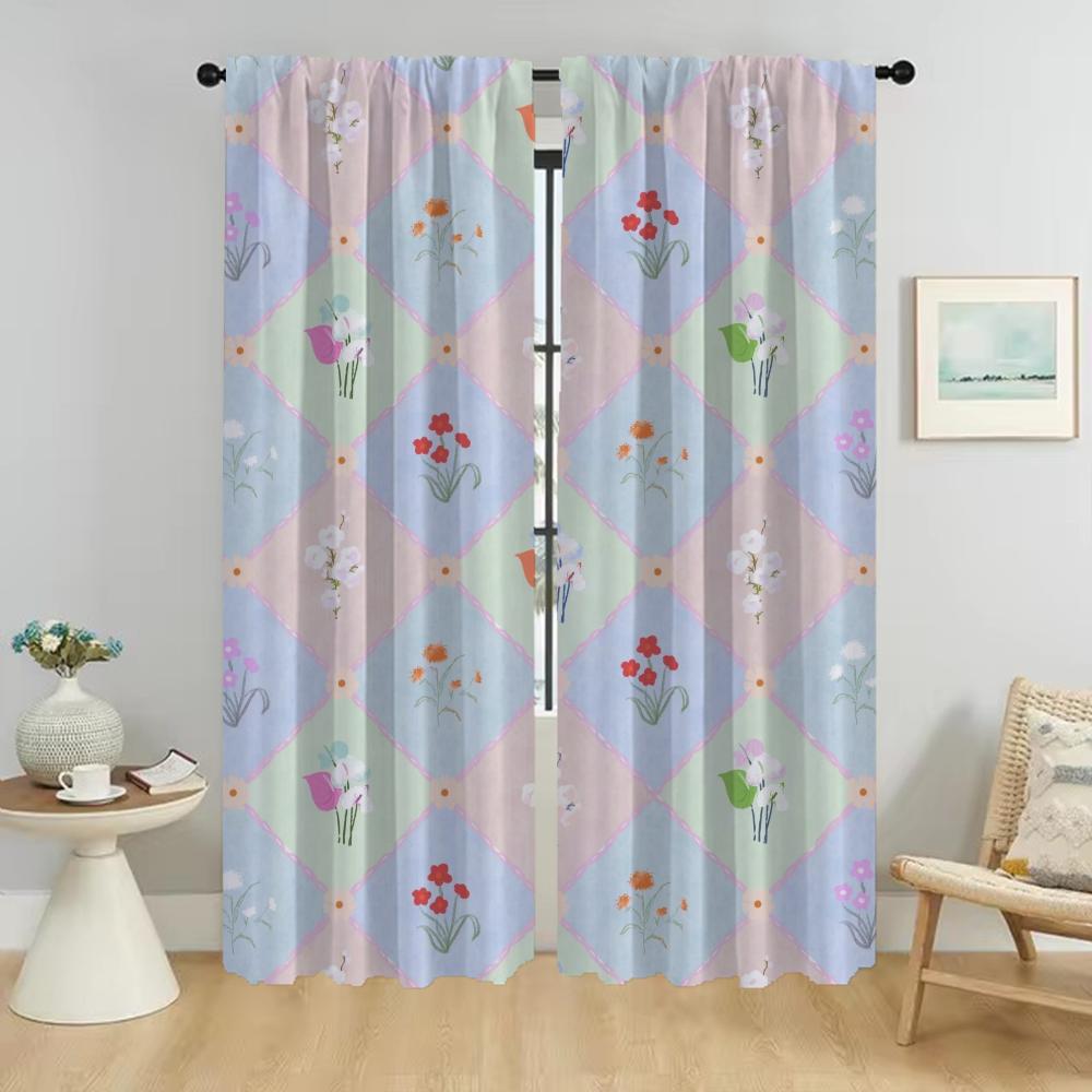 Разноцветные секционные кухонные шторы для гостиной, домашние интерьерные шторы, 2 штуки, шторы-тени, элегантная камера