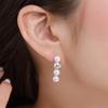 Hello Kitty Quadruple Pearl Earrings for Women [Gift Wrapped]