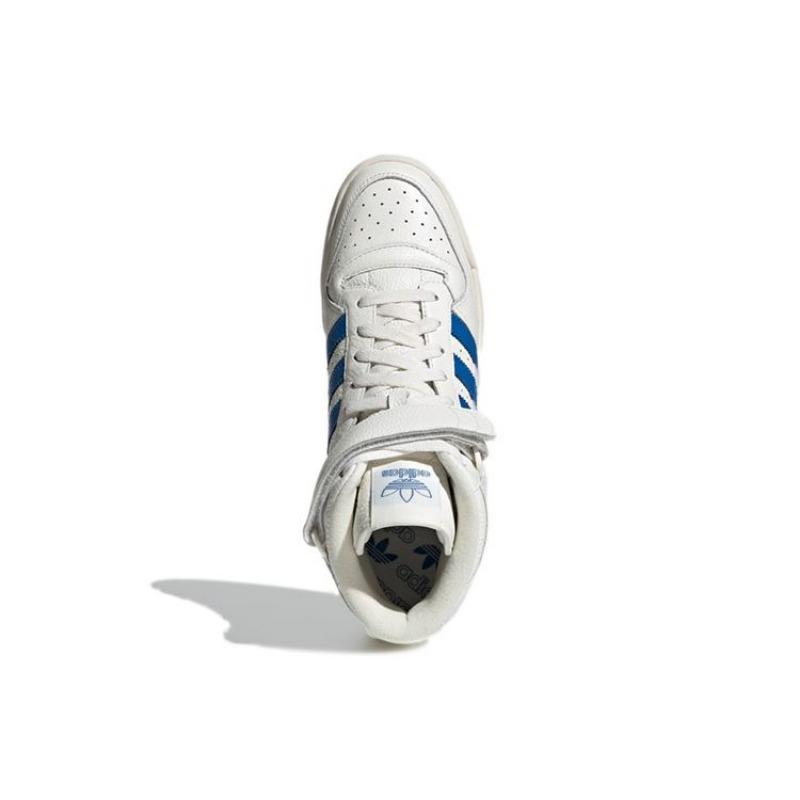 adidas Forum Mid White Blue Bird Кроссовки унисекс Cloud-White Gold-Metallic Gum GX1021