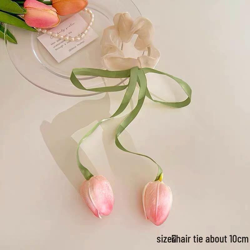 Весенне-летняя цветочная заколка для волос: Дизайн «Лилия, Роза и Гибискус»