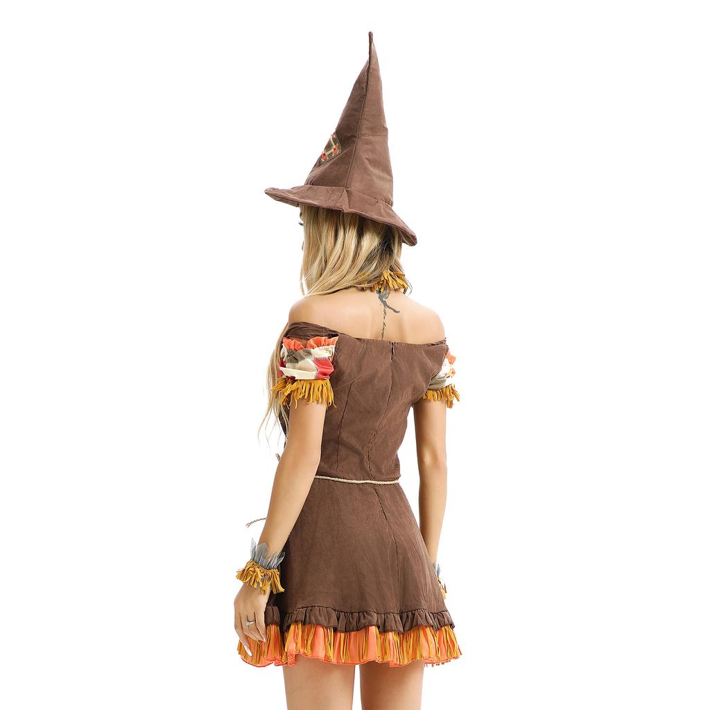 Female Robin Halloween Costume Adult Witch Hunter Costume Pirate Costume Scarecrow Elf Party Costume