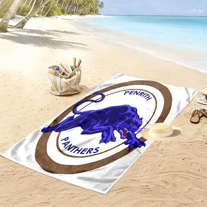 Penrith Panthers Pride Print Beach Towel, Large Soft Quick Dry Towel for Beach Camping Swimming