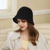 Модные весенне-осенние шляпы Женские универсальные модные полые шляпы-ведра Теплые наушники Дышащие маленькие шляпы-ведра