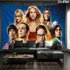 The Big Bang Theory Wall tapestry, aesthetic printed fabric blanket, suitable for bedroom, living room, and home decor.