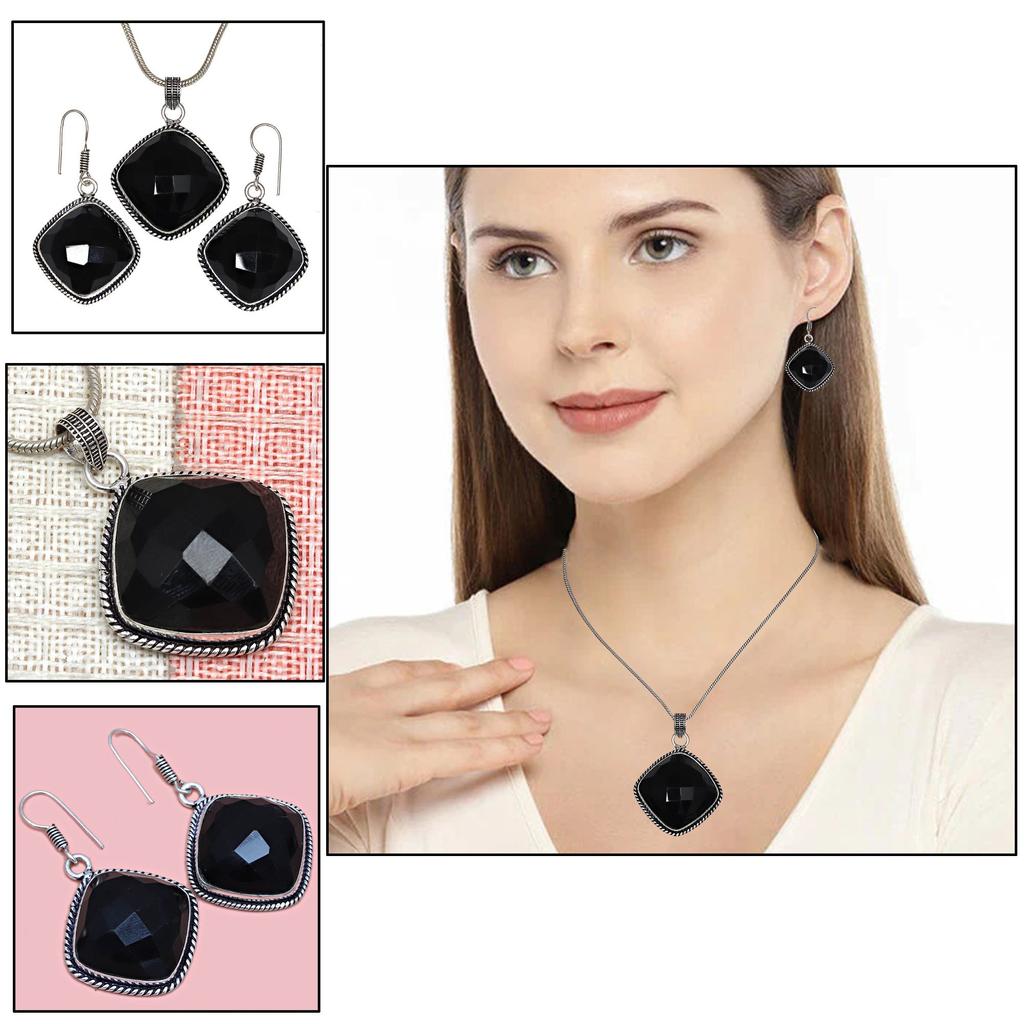 Черный кулон на позвоночнике с драгоценными камнями, ювелирные изделия ручной работы ко Дню святого Валентина, золото