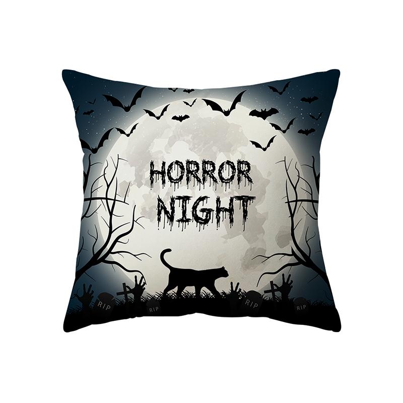 Pumpkin Halloween Theme Pillow Cover Sofa Cushion  Holiday Gift Party Decoration Home Decor