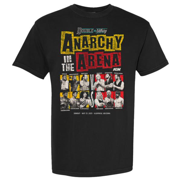 AEW Double or Nothing 2025 Anarchy in the Arena T-Shirt S-5XL Unisex T-Shirt Graphic Tee