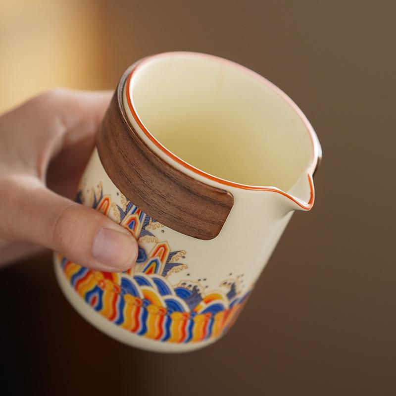 Китайский Ру Kiln Набор для кунг-фу Портативный Дорожный Наружный Бытовой Керамический Чайник Банка для чая Чашка Наборы для чая Кожаная сумка Новый