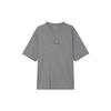 Solid Color Casual Round Neck Short Sleeve T-Shirt Men Tops Gray FZ1913091