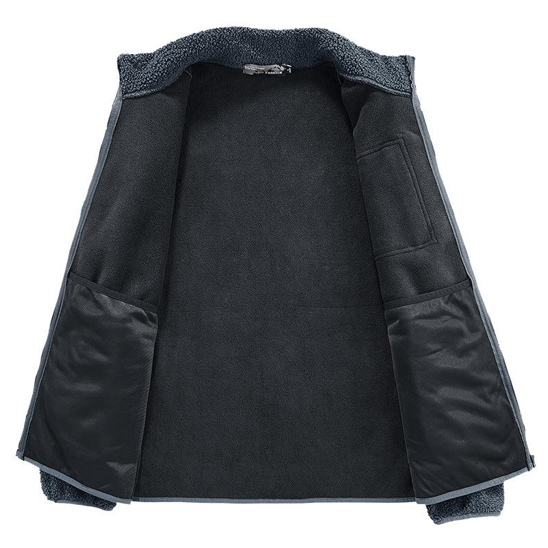 Мужской свитер из овечьей шерсти, кардиган, флисовая мужская куртка Тедди