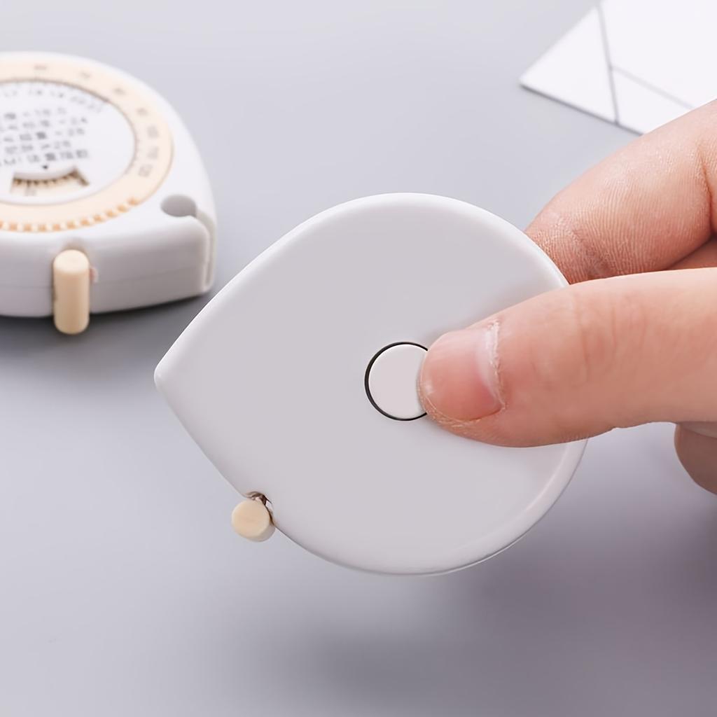 A Compact BMI Calculator Tape Measure, A 1.5-Meter/4.92-Foot Round Plastic Body Measuring Retractable Ruler,  for Diet, Weight Loss, Fitness,