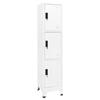 VidaXL Locker Cabinet White 38x45x180 Cm Steel 339780