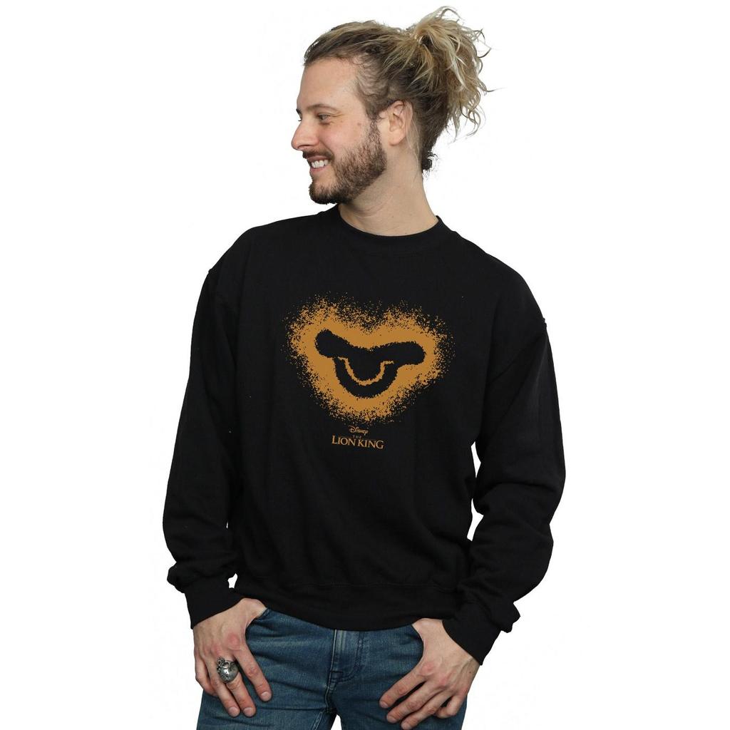 Disney Mens The Lion King Movie Simba Baby Face Sweatshirt