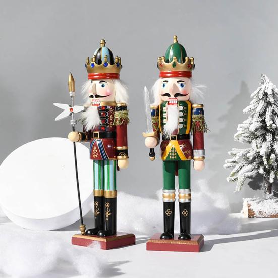 Рождественский Щелкунчик, деревянная кукольная статуэтка, ручная работа, миниатюрный солдат из грецкого ореха, украшение для праздничного стола