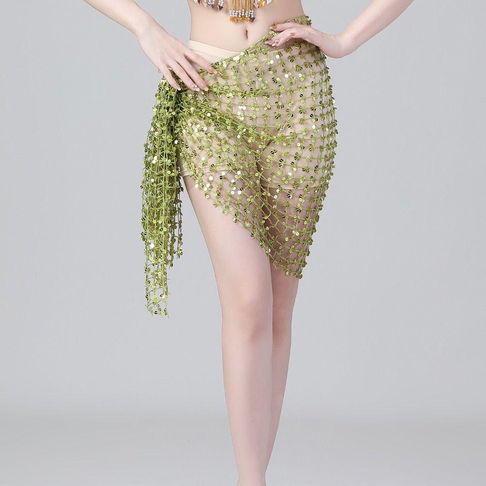 Бахрома Шарф для танца живота Ажурные костюмы для танца живота Тренировочный пояс для танца живота Индийский танец