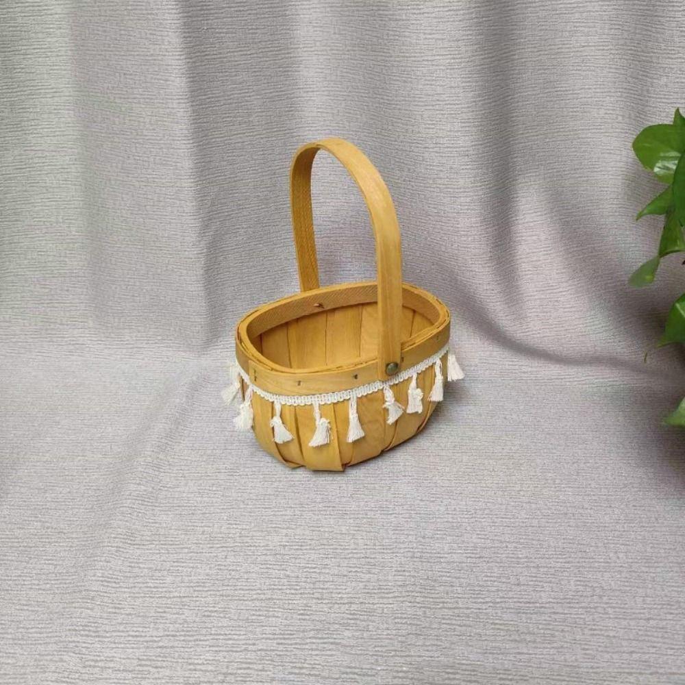 Handwoven Lace Fruit Basket Home Decoration /Restaurant Serving Tabletop Display