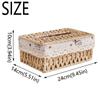 Household Tissue Holder Hand Woven Tissue Box Cover Multi-functional Napkin Case  Bathroom