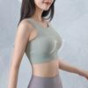 New Seamless Dispensing Sports Underwear Women's Shockproof Running Yoga Vest Mesh Beauty Back Gather Bra Can Be Worn Outside