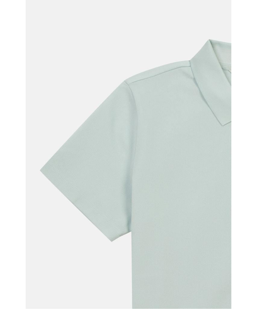 Koolongseupocheu Женская Поло с коротким рукавом Мох Сухой Sorona T-shirt Tvtcm26502Lmi