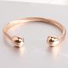 Simple C- Shaped Titanium Steel Bracelet Retro Easy Matching Cable Wire Stylish Opening Women's Bracelet