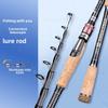 Carbon Telescopic Lure Rod - Portable Short Section M-Adjust Light Hard Gun & Straight Handle Fishing Rod for Sea and Road Sliding.