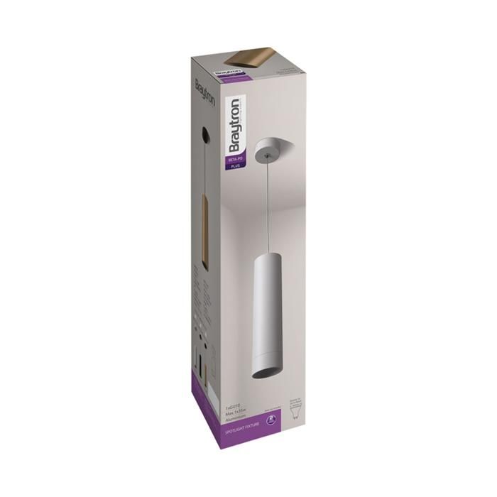 Suspension tube BETA blanc GU10 câble 1.45m