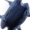 Prada Canapa Handbag 1BG439 Tote Bag Blue Denim Women Used