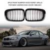 2Pcs Front Bumper Hood Kidney Grille Racing Grille Replacement for BMW 3-Series E46 4-Door 1998-2001
