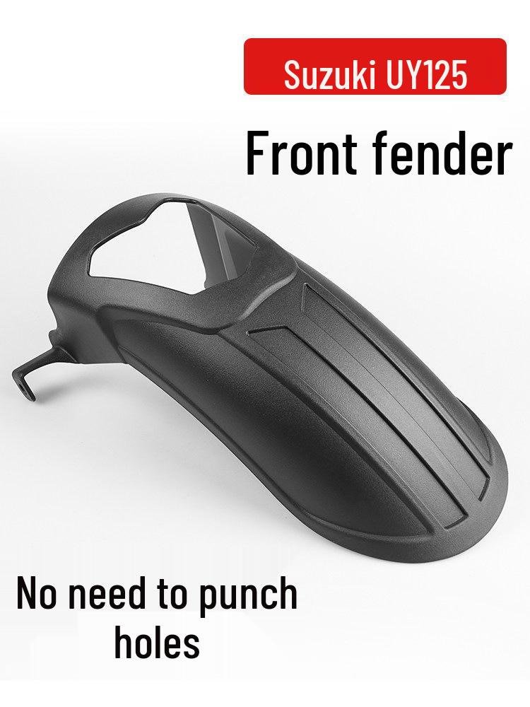 For Suzuki UY125UE Motorcycle Front Fender No-Drill PP Extended Mudguard