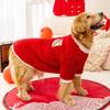 Осенне-зимний новогодний свитер для собак для больших и средних собак, флис, золотистый ретривер, самоед, теплая двуногая одежда для домашних животных