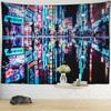 Токио ночной вид гобелен психоделический фон колдовства ткань настенный цыганский домашний декор комнаты