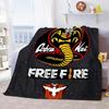 Cobra Theme Blanket Animal Print Flannel Blanket Soft Comfort Blanket Bedroom Living Room Decorative Blanket