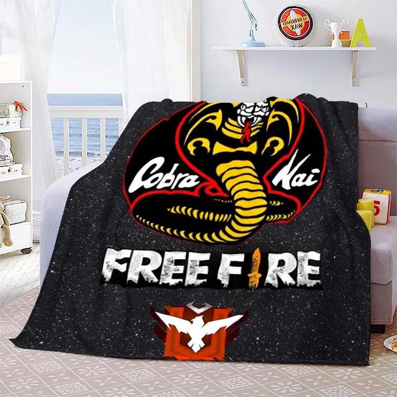 Cobra Theme Blanket Animal Print Flannel Blanket Soft Comfort Blanket Bedroom Living Room Decorative Blanket