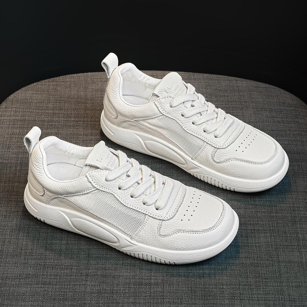 Platform White Shoes Women's Summer New Trend Versatile Mesh Breathable Casual Board Shoes Lace-up Sports Women's Shoes
