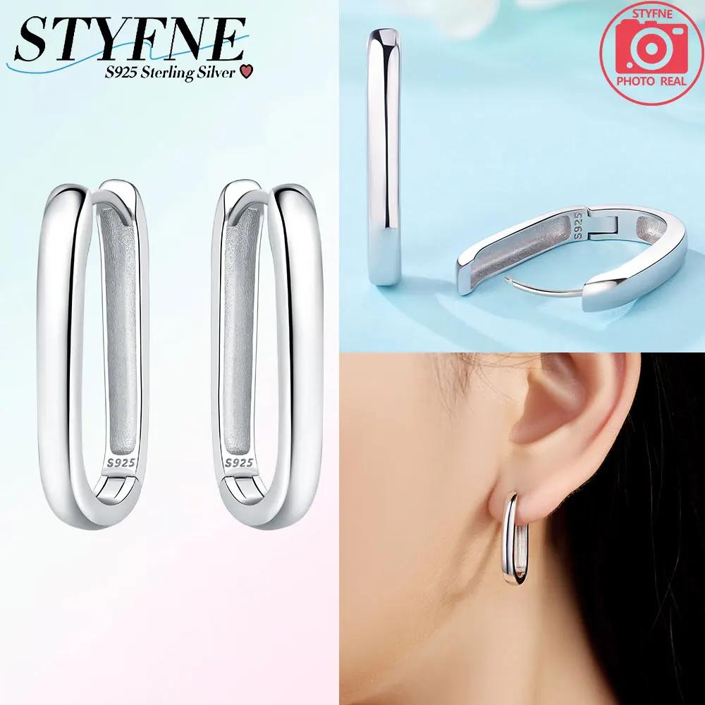 925 Silver Colored Zircon Star Earring Women's Jewelry Gift Star Square Earring Valentine's Day Jewelry Accessory Set