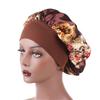 Elastic Wide Band Hair Care Head Wrap Night Sleep Hat Satin Bonnet Chemo Caps Hair Loss Cover