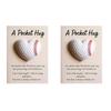Golf Pocket Hug with Card Heart-Shaped Softball Golf Ball Pocket Hug Token Encouragement Keepsake Gift for Softball Lovers Golfers Sports Enthusiasts