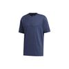 Solid Color Breathable Training Running Short Sleeve T-Shirt Men Tops Blue FM5395