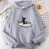 Fashion Women Cat Print Hoodies Spring Autumn Winter Casual Hoodie Streetwear Women Animal Hoodie High Quality Trendy Loose Top