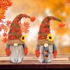 Fall Gnome Thanksgiving Doll, Pumpkin Sunflower Halloween Decor Plush Ornament Tomte, Festival Swedish Scandinavian Faceless Home Kitchen