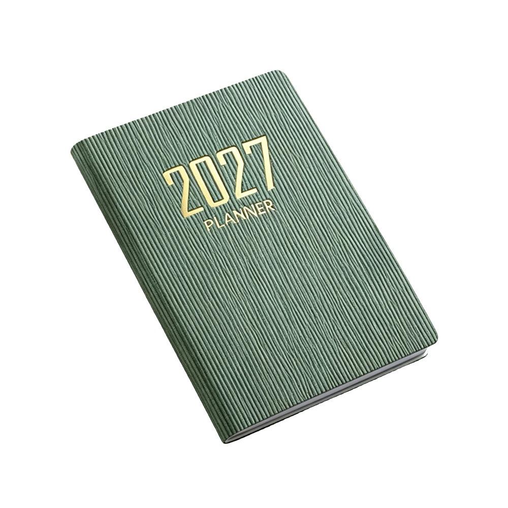 Высококачественная карманная книга-ежедневник A7 2027 с календарем, дневником, еженедельником, блокнотами для студентов