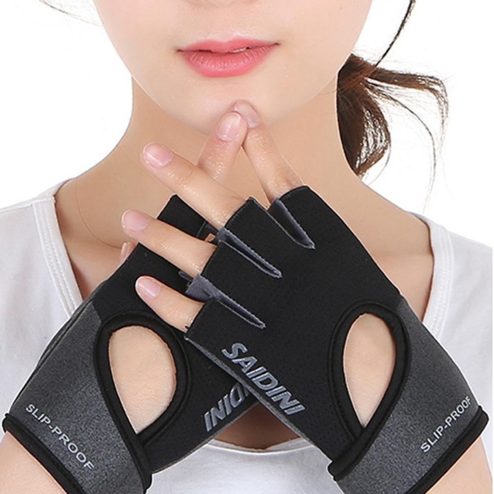 1 пара высокоэластичных гантелей, дышащие перчатки, противоскользящие перчатки для йоги с половиной пальцев, унисекс