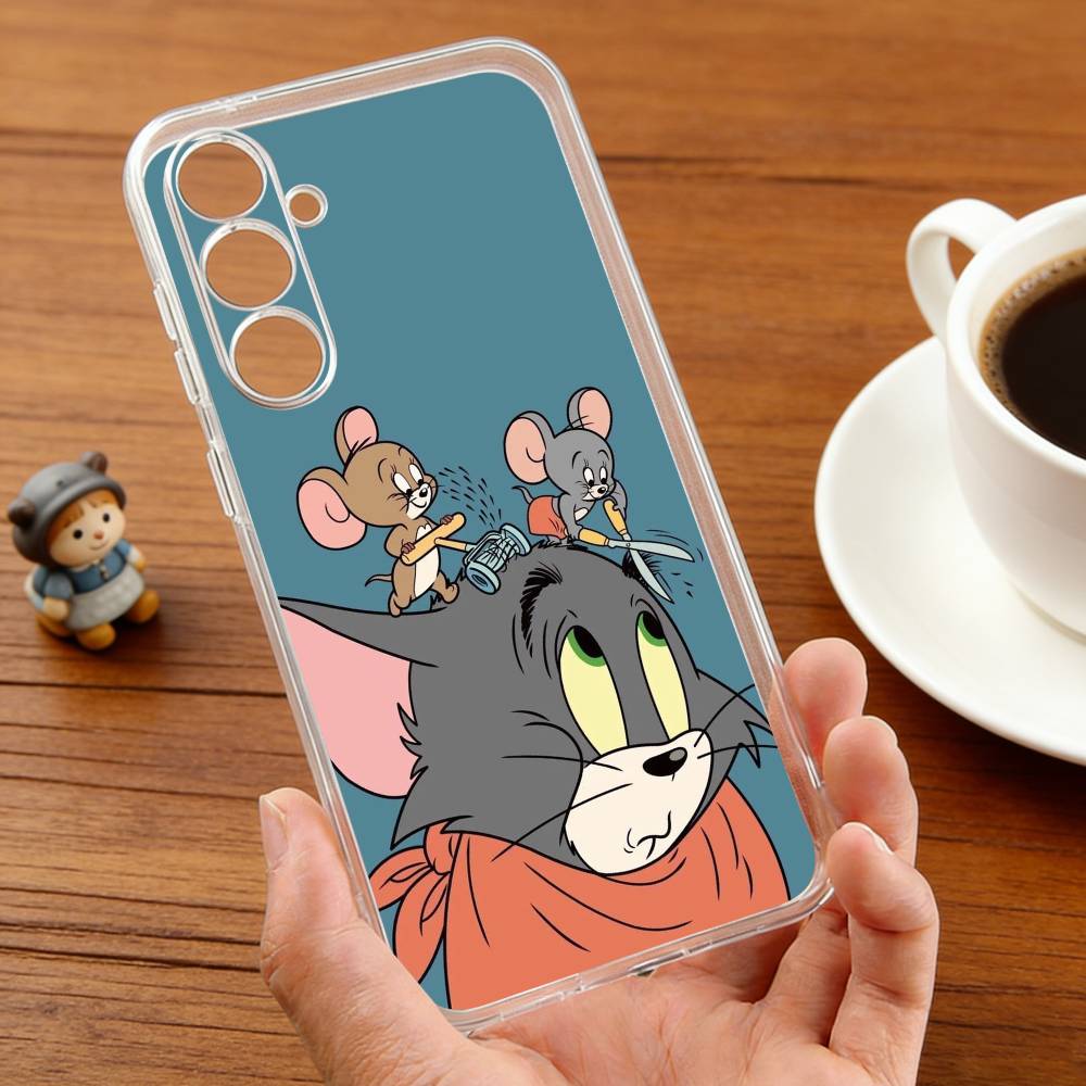 F-Смешной TomS Мультяшный J-JerryS Чехол для телефона Для Samsung S30,23,21,22,20, FE lite,S10,9,8,7 PIus Note20ultra Мягкий Прозрачный