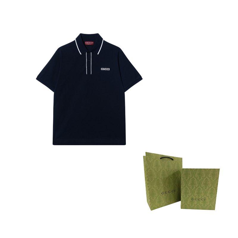 GUCCI Logo Embroidered Polo Shirt 806250-XJG3G-4003