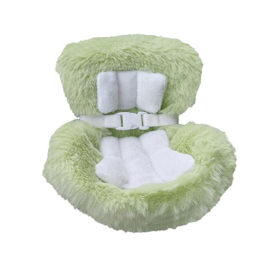 Doll Car Seat with Air Vent Clip Desktop Stand Cute Safety Belt Plush Cushion 17cm Doll Seat Car Ornament Gift for Collectors Fans