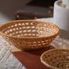 Weaving Bread Hand-Woven Fruit Food Rattan Storage Basket Rattan Tray Storage Tray Wicker Basket