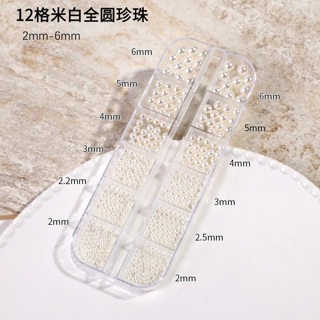 Японский маникюр с плоским дном, Чисто-бежевый жемчужный, Полукруглый, Полнокруглый хайлайт, Не отслаивается, Не выцветает, Аксессуары для ногтей