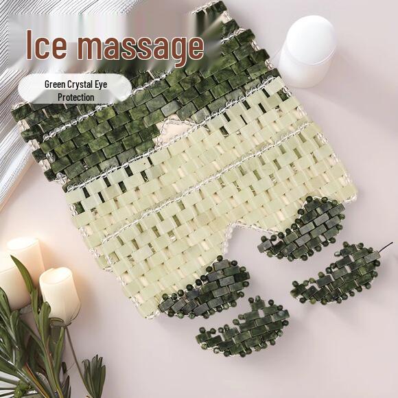Xiuyan Jade Cooling Pillow - Natural Sweat-Resistant, Breathable, and Hollow Design for Cervical Support and Summer Comfort.