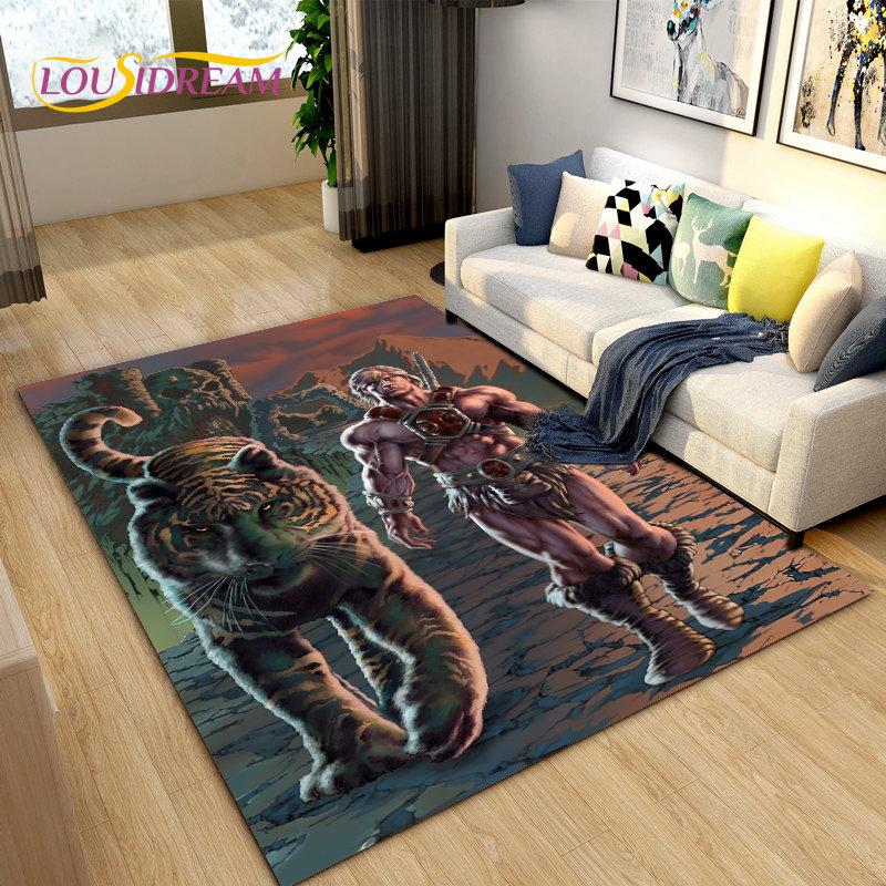 He Man and the Masters of the Universe Area Rug,Carpet Rug for Living Room Bedroom Sofa Doormat Decoration,Non-slip Floor Mat